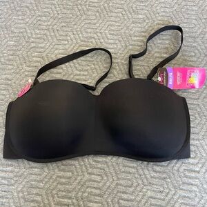 Black Strapless Bra